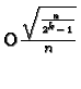 ${\rm O}{\sqrt{n\over 2^k-1}\over n}$